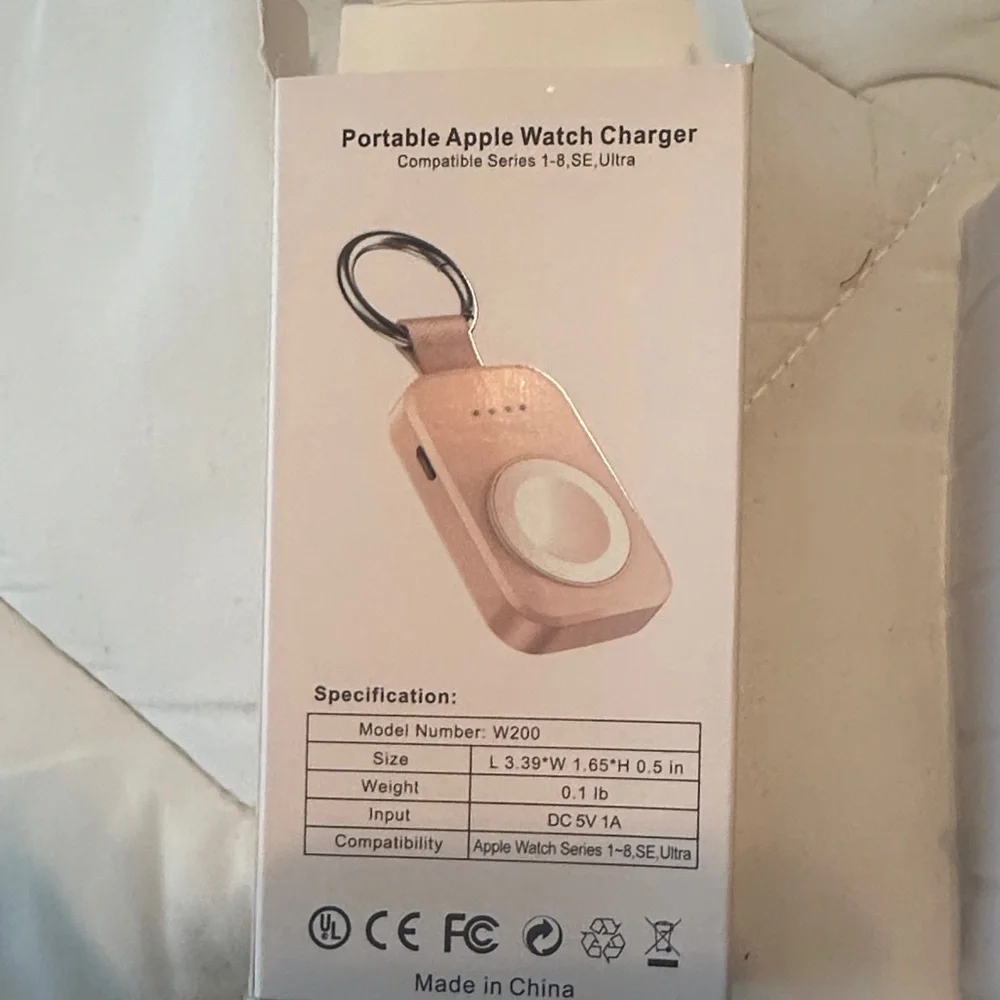 i.VALUX Pink Portable Apple Watch Charger